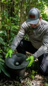 Installing In2Care Mosquito Trap.