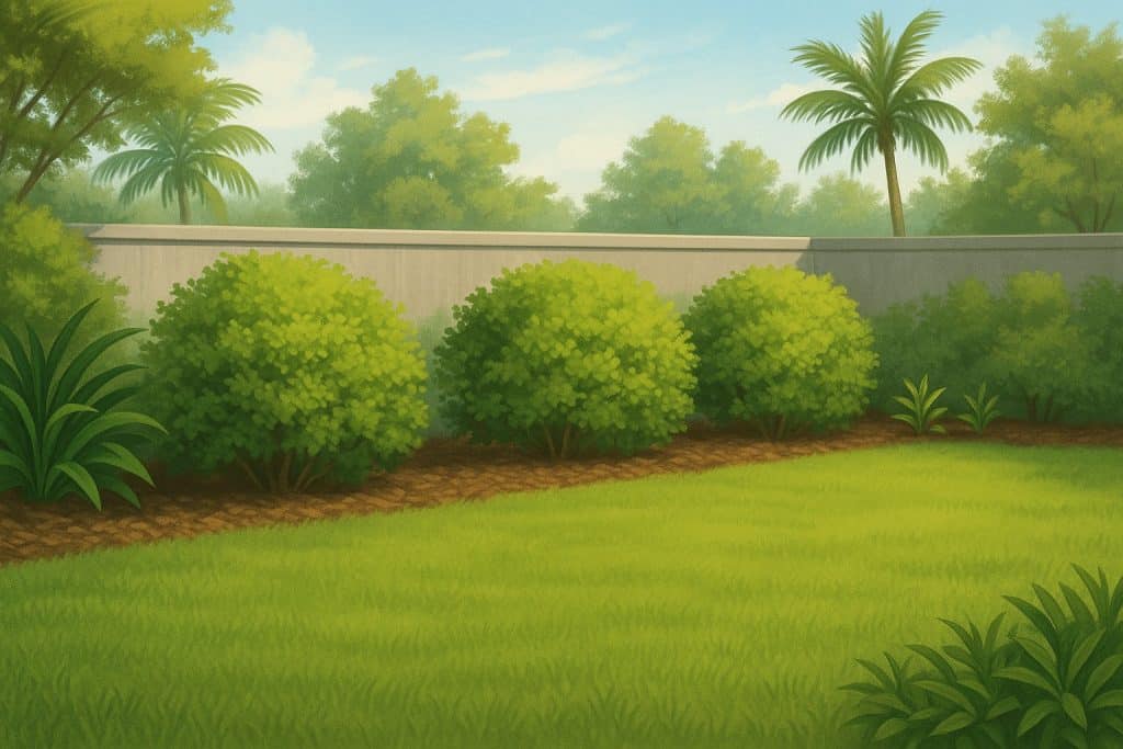 How to Get Rid of Palmetto Bugs in Pinecrest, FL: A Local Homeowner’s Guide 6 Well-maintained yard with neatly trimmed bushes and palm trees to illustrate tidy landscaping.